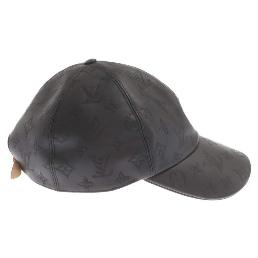 LOUIS VUITTON ルイヴィトン モノグラム シャドウ レザーキャップ 