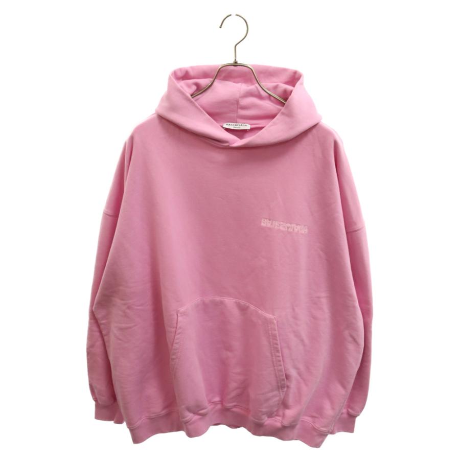 BALENCIAGA（バレンシアガ） 23SS ロゴ刺繍プルオーバーパーカー 