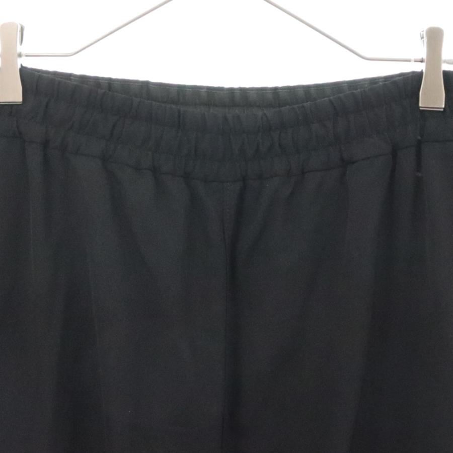 Y's ワイズ 23AW HIGH TWIST WOOL GABARDINE FLAP POCKET PANTS スラックス ワイドパンツ ブラック YJ-P41-130 Y's（ワイズ） 23AW HIGH TWIST WOOL GABARDINE FLAP POCKET PANTS