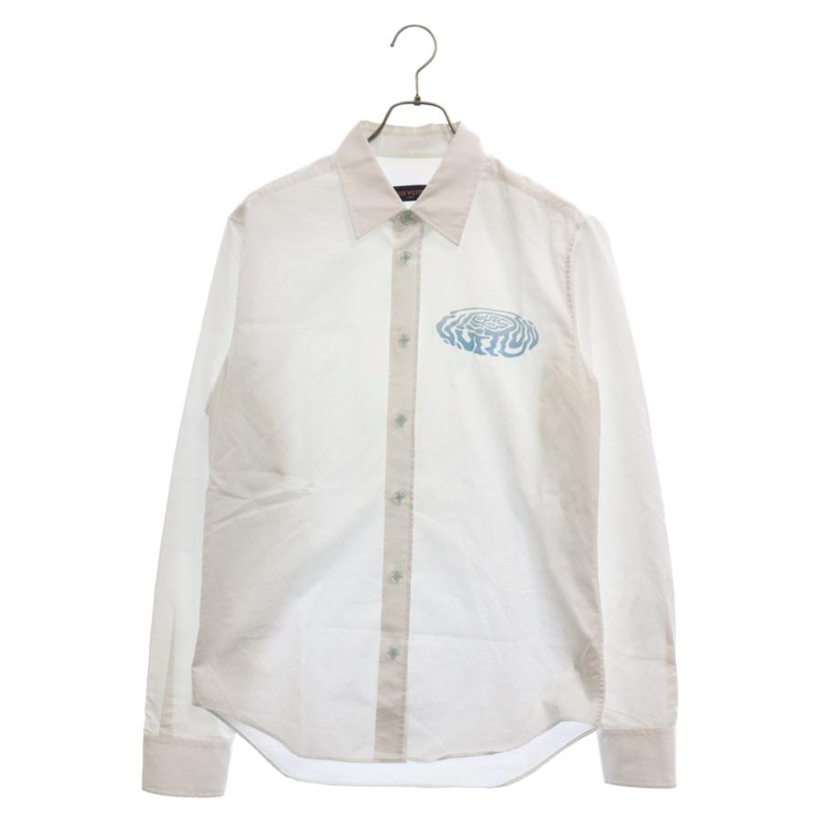 LOUIS VUITTON ルイ・ヴィトン/シャツ ロゴ 長袖 コットン ボタン/S