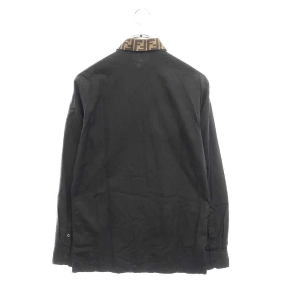 FENDI フェンディ 襟ズッカ柄長袖シャツ ブラック FS0751 A4S6 : BRING 