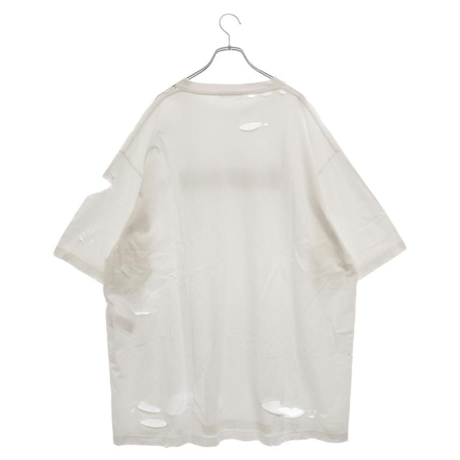 BALENCIAGA バレンシアガ 22SS Caps Destroyed Flatground Tee 