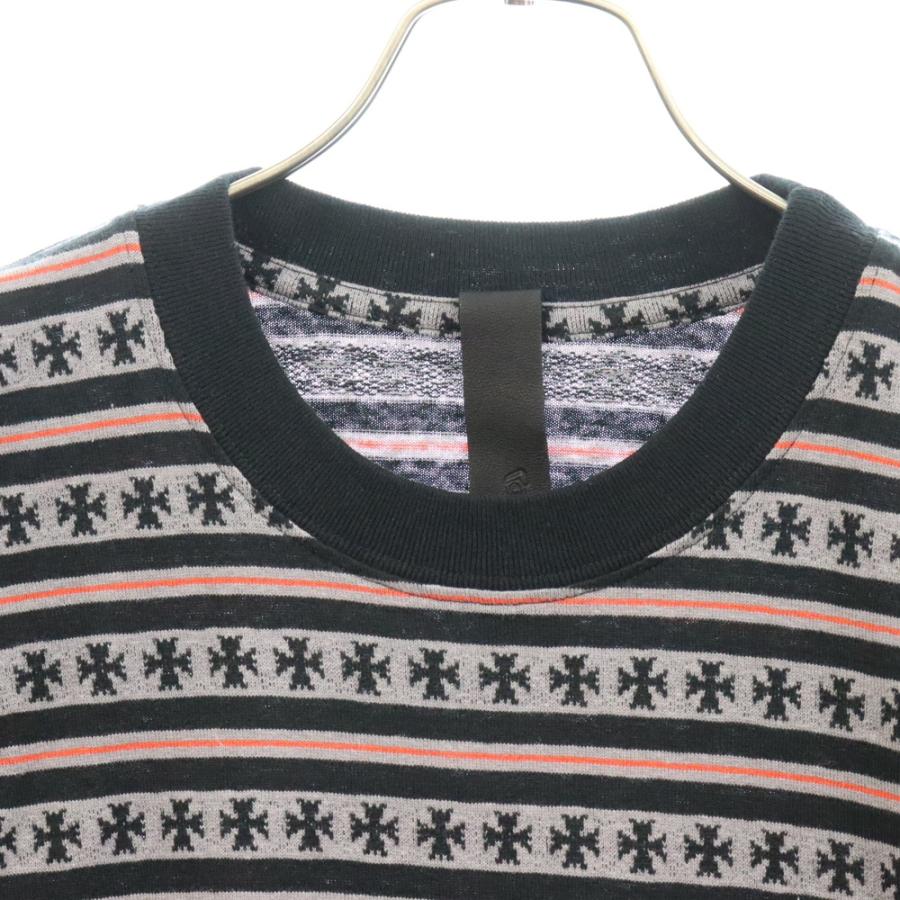 CHROME HEARTS クロムハーツ ×MATTY BOY Y Not Stripe Cross Tee CHROME HEARTS クロムハーツ ×MATTY BOY Y Not Stripe Cross Tee