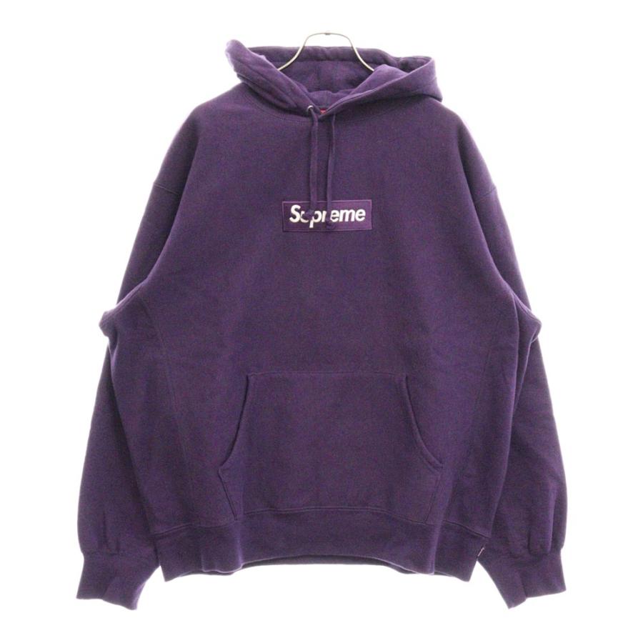 【大特価】Supreme box logo 23fw purple パーカー Supreme Box Logo 