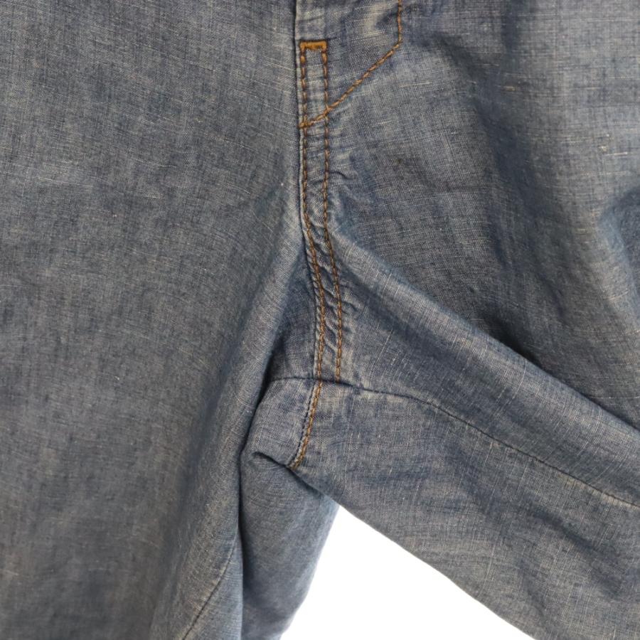 PRADA プラダ 21AW トライアングルロゴプレートデニムバミューダ PRADA プラダ 21AW トライアングルロゴプレートデニムバミューダ