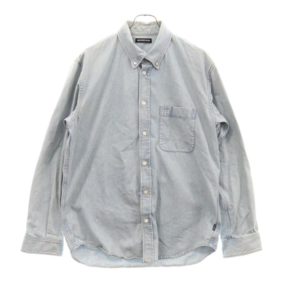 BALENCIAGA バレンシアガ 19SS Back Logo Denim Shirt バック BALENCIAGA バレンシアガ 19SS Back Logo Denim Shirt バック