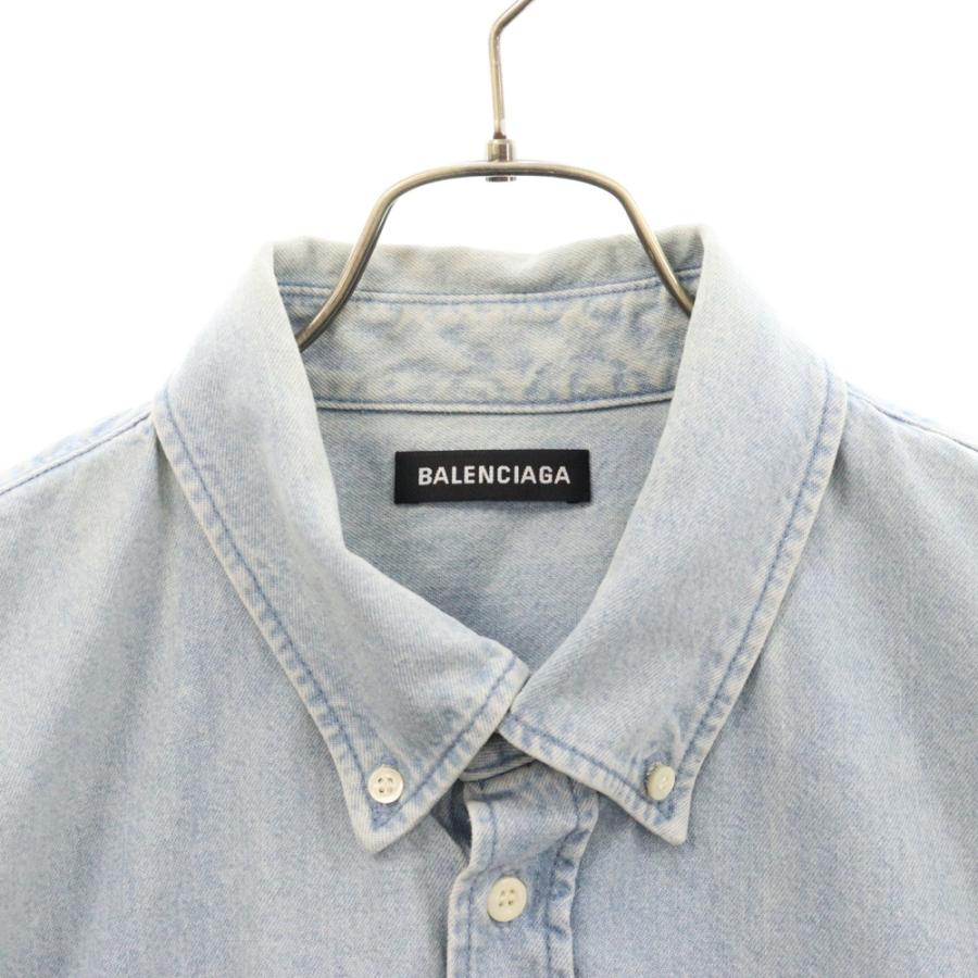 BALENCIAGA バレンシアガ 19SS Back Logo Denim Shirt バック BALENCIAGA バレンシアガ 19SS Back Logo Denim Shirt バック