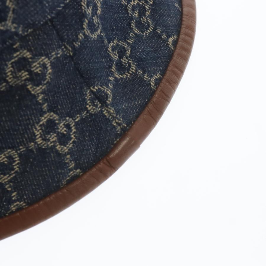 GUCCI（グッチ） GGロゴデニムバケットハット 帽子 インディゴ 576371