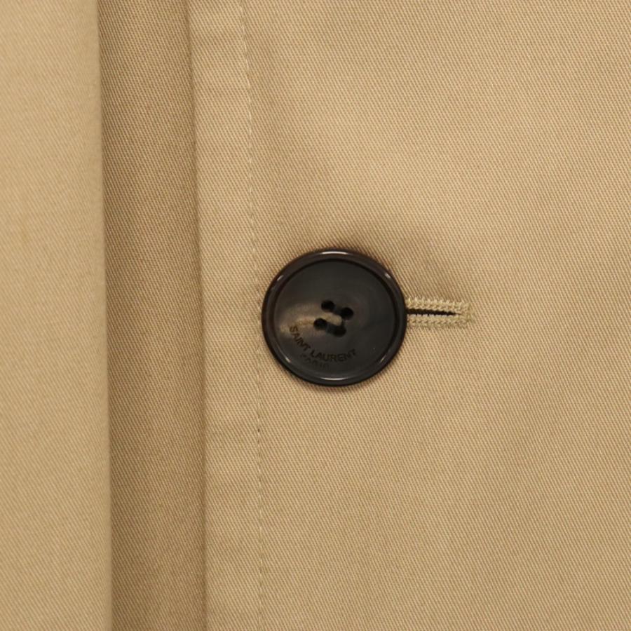 美品 サンローランパリ ギャバジン ロング トレンチコート ベルト付 ベージュ SAINT LAURENT - 美品 サンローラン SAINT LAURENT PARIS コート