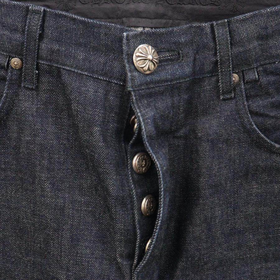 CHROME HEARTS クロムハーツ DNM PANTS CRS BTN INDIGO クロスボール 