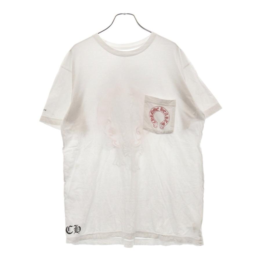 クロムハーツ Red Horseshoe Cemetery Cross Tee レッドホースシュー 