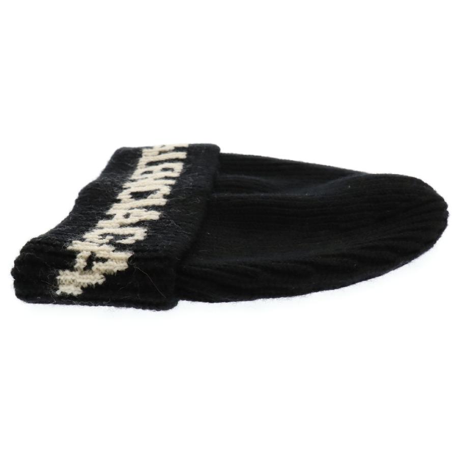 BALENCIAGA（バレンシアガ） 21AW Black Logo Jacquard Beanie ロゴ