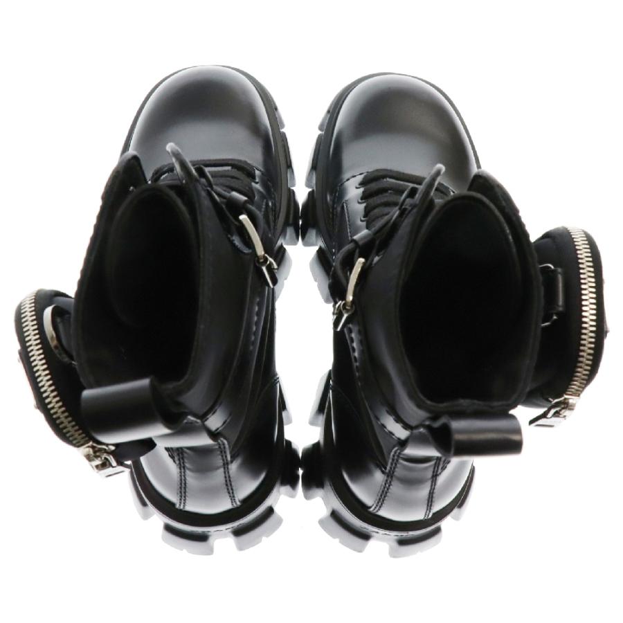 PRADA プラダ モノリス ポーチ付きレザーコンバットブーツ PRADA プラダ モノリス ポーチ付きレザーコンバットブーツ