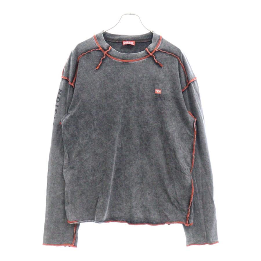 DIESEL ディーゼル T-WEEK-LS ロゴプリント長袖カットソー ロンT DIESEL ディーゼル T-WEEK-LS ロゴプリント長袖カットソー ロンT