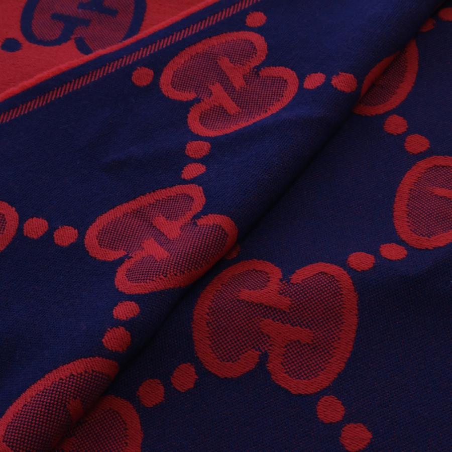 GUCCI（グッチ） GG ウールジャカード スカーフ マフラー レッド