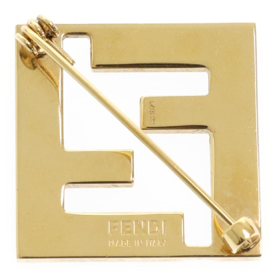 FENDI（フェンディ） フォーエバーブローチ ブラック/ゴールド 8AG976