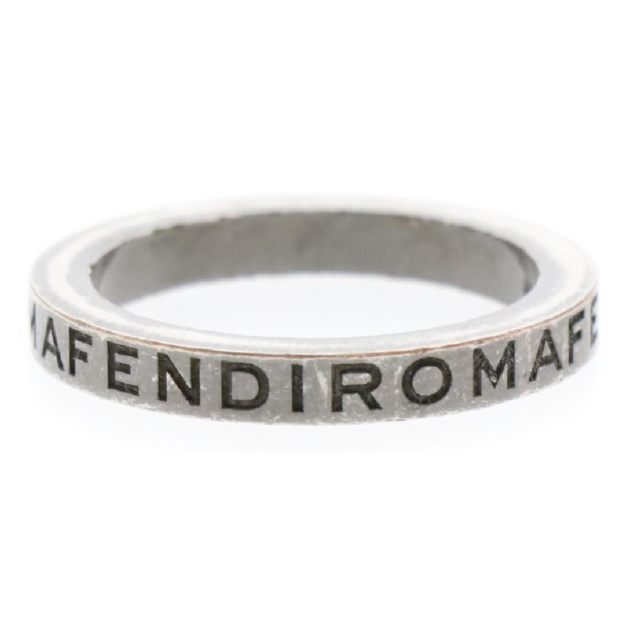 FENDI フェンディ ロゴ刻印 シルバーリング 16号 OB3822 : BRING FENDI フェンディ ロゴ刻印 シルバーリング 16号 OB3822 : BRING