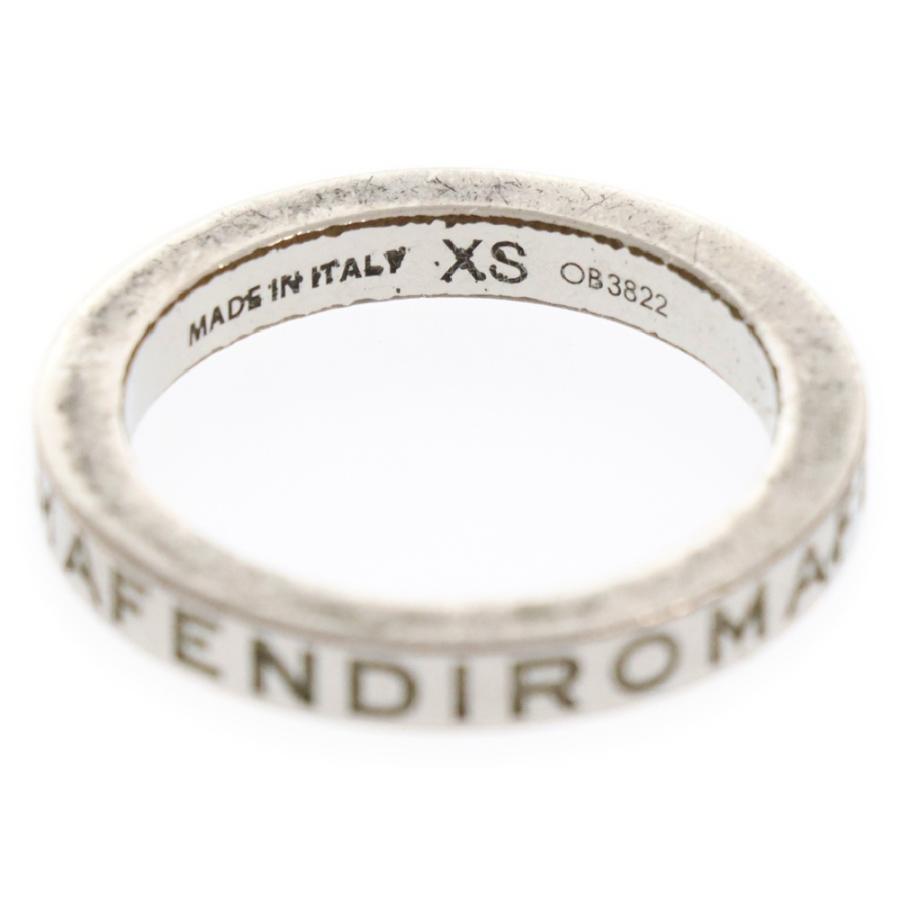 FENDI フェンディ ロゴ刻印 シルバーリング 16号 OB3822 : BRING FENDI フェンディ ロゴ刻印 シルバーリング 16号 OB3822 : BRING