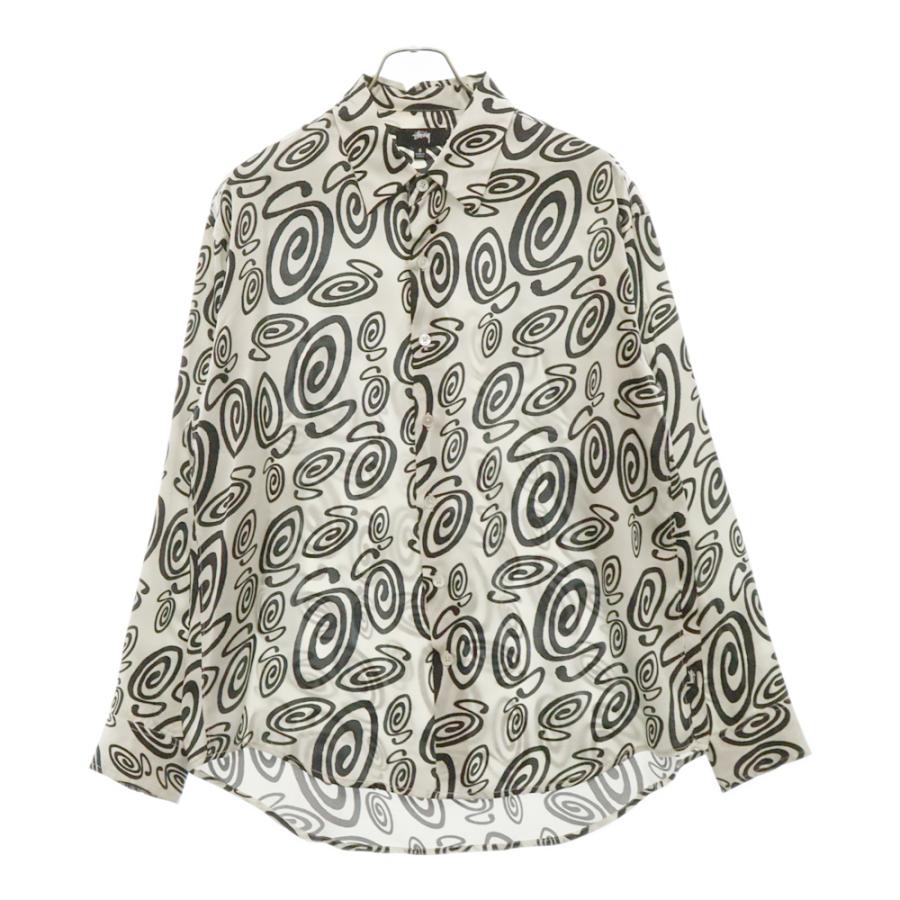 STUSSY ステューシー 22SS SWIRLY S SILK SHIRT 1110242 総柄 STUSSY ステューシー 22SS SWIRLY S SILK SHIRT 1110242 総柄