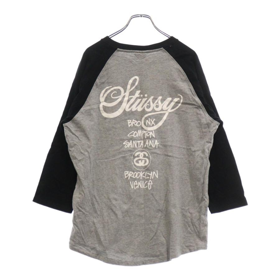STUSSY ステューシー ラグラン ロンT ロゴ