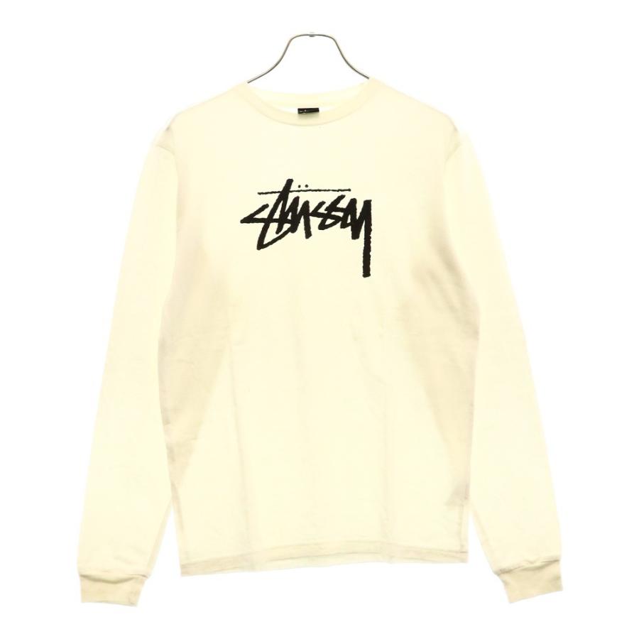 STUSSY ステューシー フロントロゴプリント長袖カットソー 長袖Tシャツ 