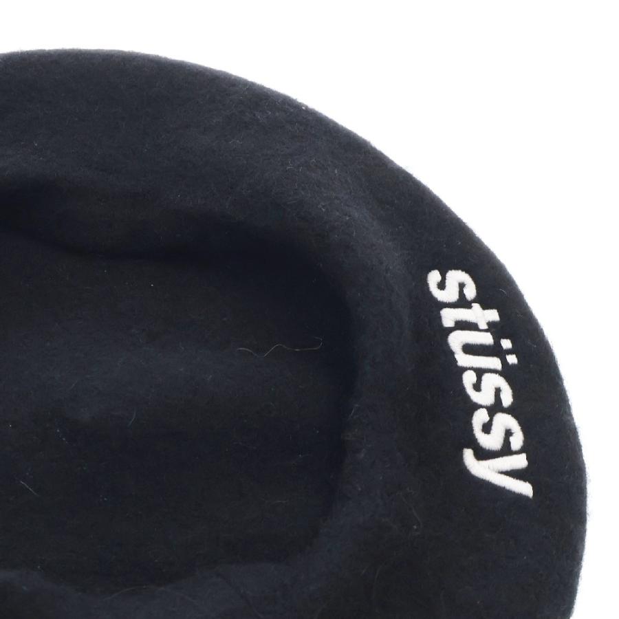 STUSSY（ステューシー） ELLIOTT BERET ロゴ刺繍ベレー帽 帽子