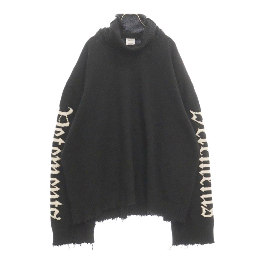 VETEMENTS ヴェトモン 21AW GOTHIC LOGO TURTLENECK SWEATER VETEMENTS ヴェトモン 21AW GOTHIC LOGO TURTLENECK SWEATER