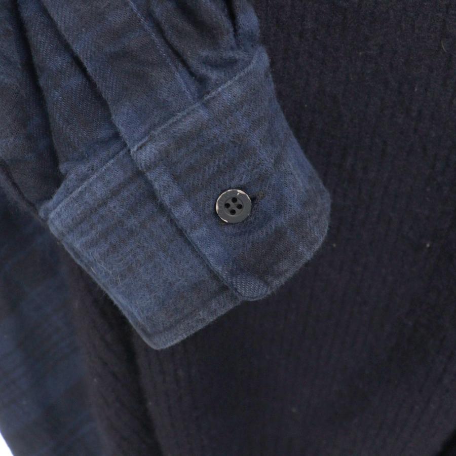 BALENCIAGA バレンシアガ 22AW Hybrid V-Neck Shirt BBロゴ刺繍V BALENCIAGA バレンシアガ 22AW Hybrid V-Neck Shirt BBロゴ刺繍V