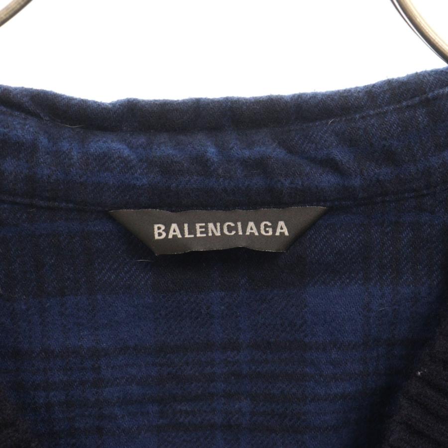 BALENCIAGA バレンシアガ 22AW Hybrid V-Neck Shirt BBロゴ刺繍V BALENCIAGA バレンシアガ 22AW Hybrid V-Neck Shirt BBロゴ刺繍V