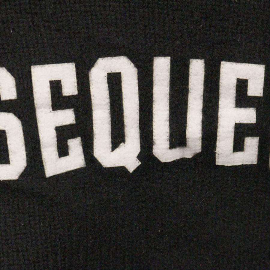 SEQUEL シークエル LOW GAUGE CREW NECK KNIT ロゴワッペン SEQUEL シークエル LOW GAUGE CREW NECK KNIT ロゴワッペン