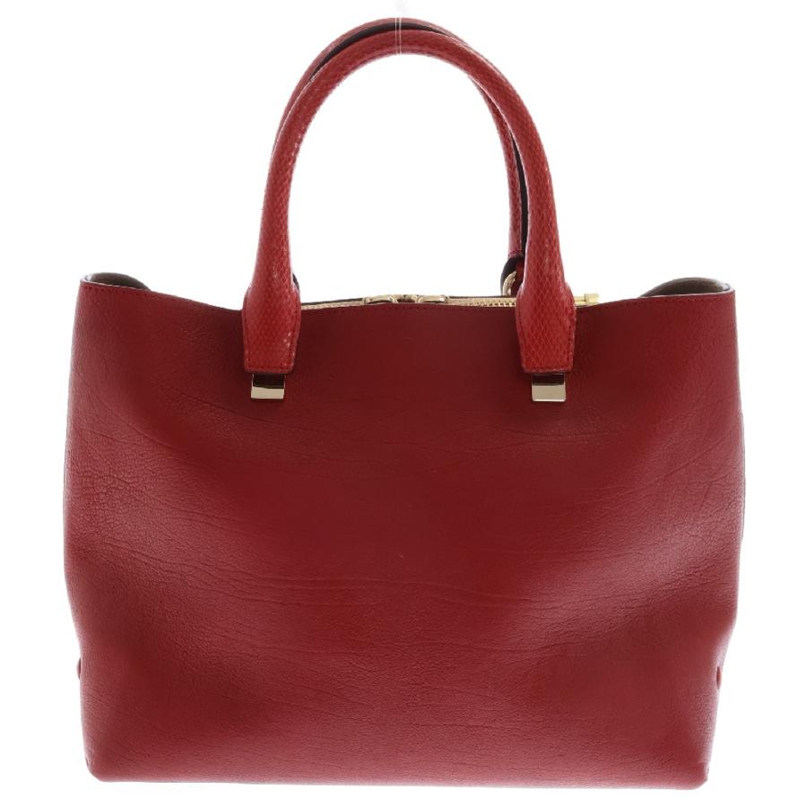 Chloe クロエ ベイリー レザーハンドバッグ レッド トートバッグ 