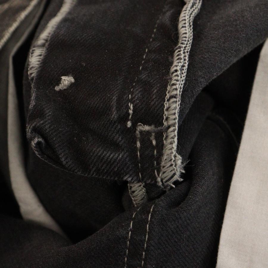 Maison Margiela (メゾンマルジェラ) ブラックペイント加工デニム 