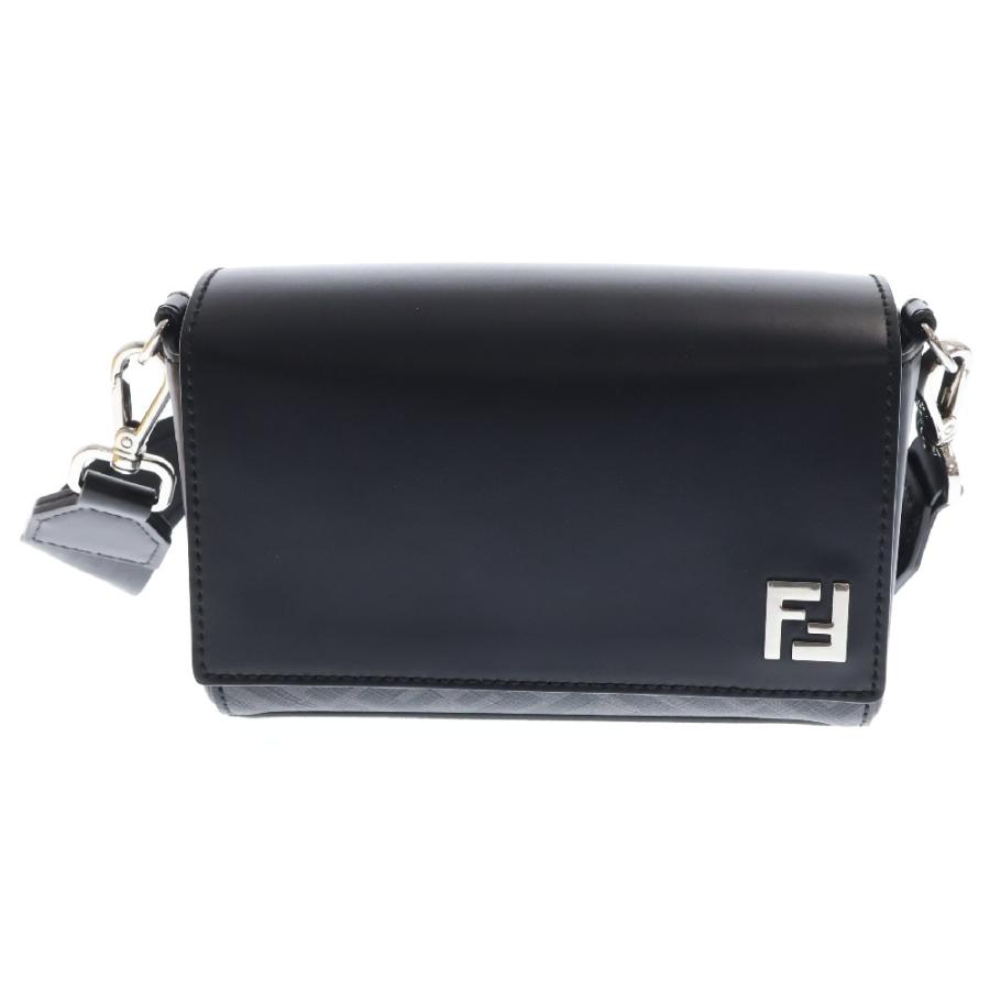 Fendi FFロゴ ハンドバッグ グレー/ブラック Fendi FFロゴ ハンドバッグ グレー/ブラック