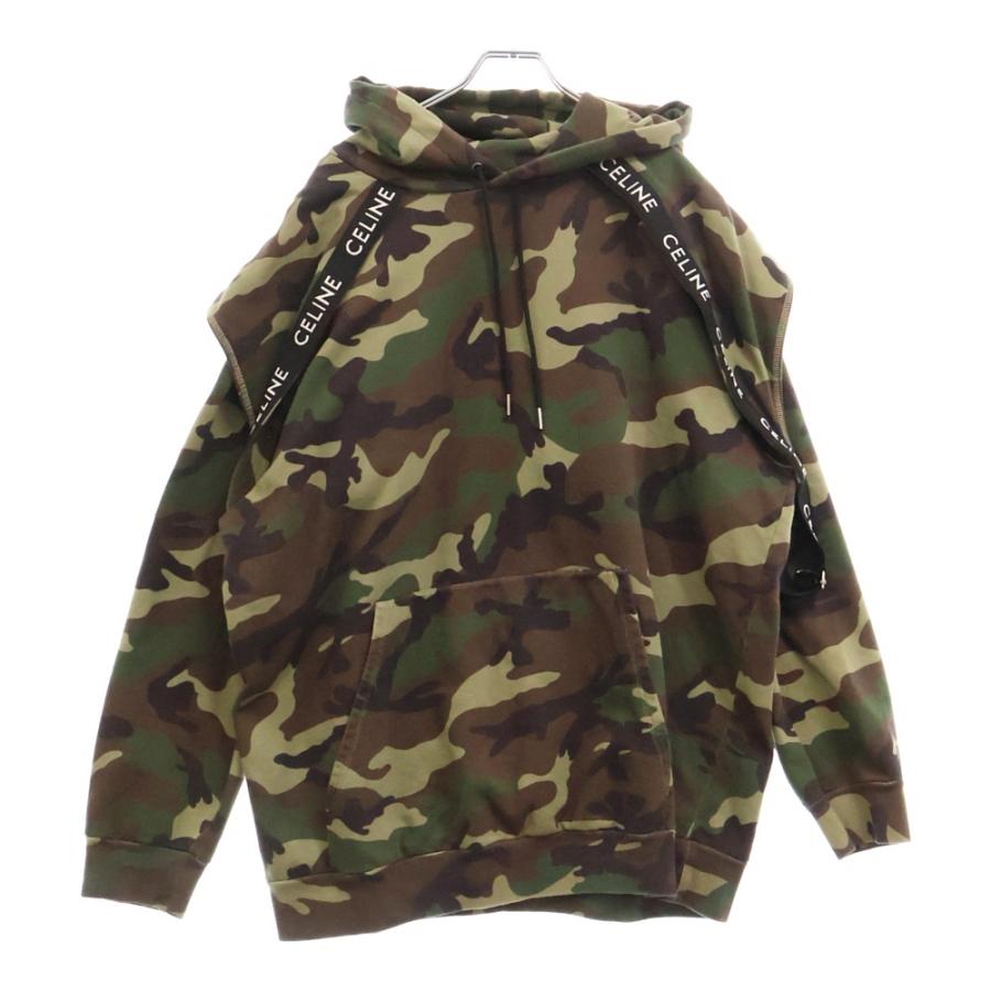 CELINE（セリーヌ） 23AW Bands Hoodie カモフラージュ 迷彩柄