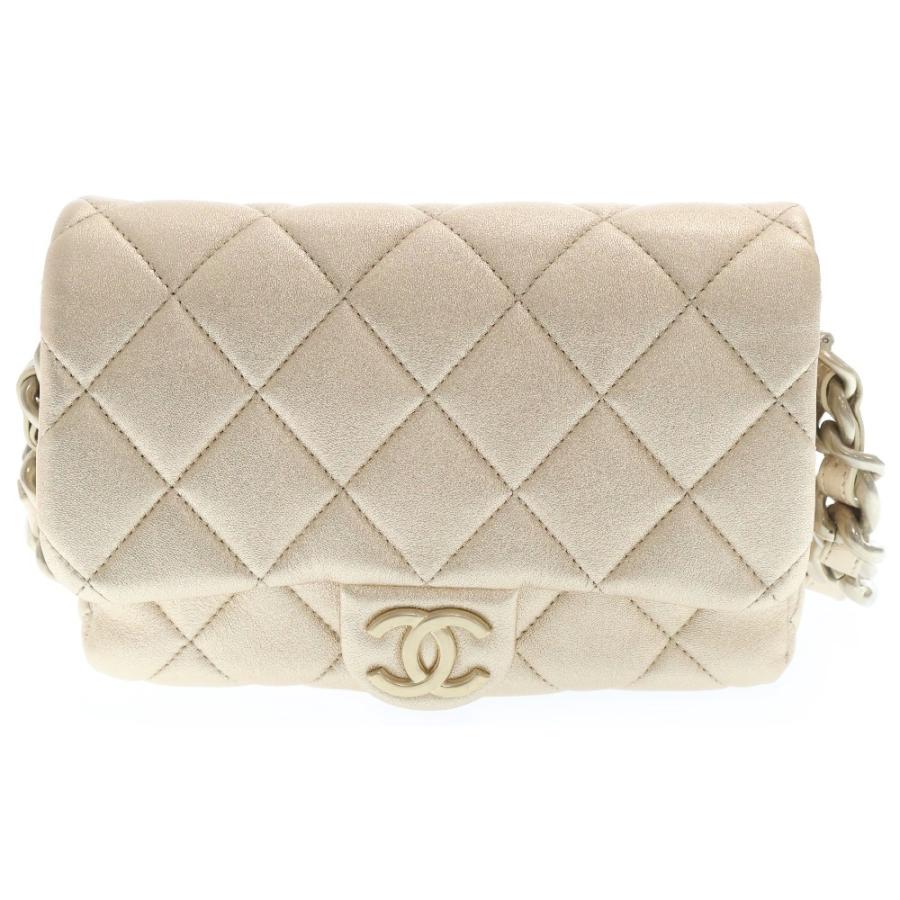 【入手困難】シャネル スエード ミニマトラッセ ゴールド金具 正規品 CHANEL シャネル ミニマトラッセ23 アンティークシャンパン