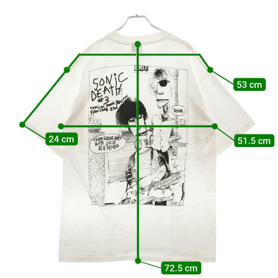ヴィンテージ 90s VINTAGE BROOKUM SONIC YOUTH DEATH 1599 PO BOX TEE