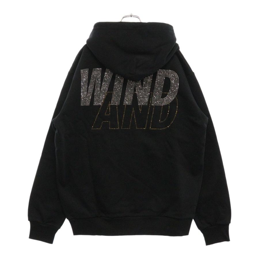 WIND AND SEA ウィンダンシー 伊勢丹羽田限定 RHINE STONE HOODIE  