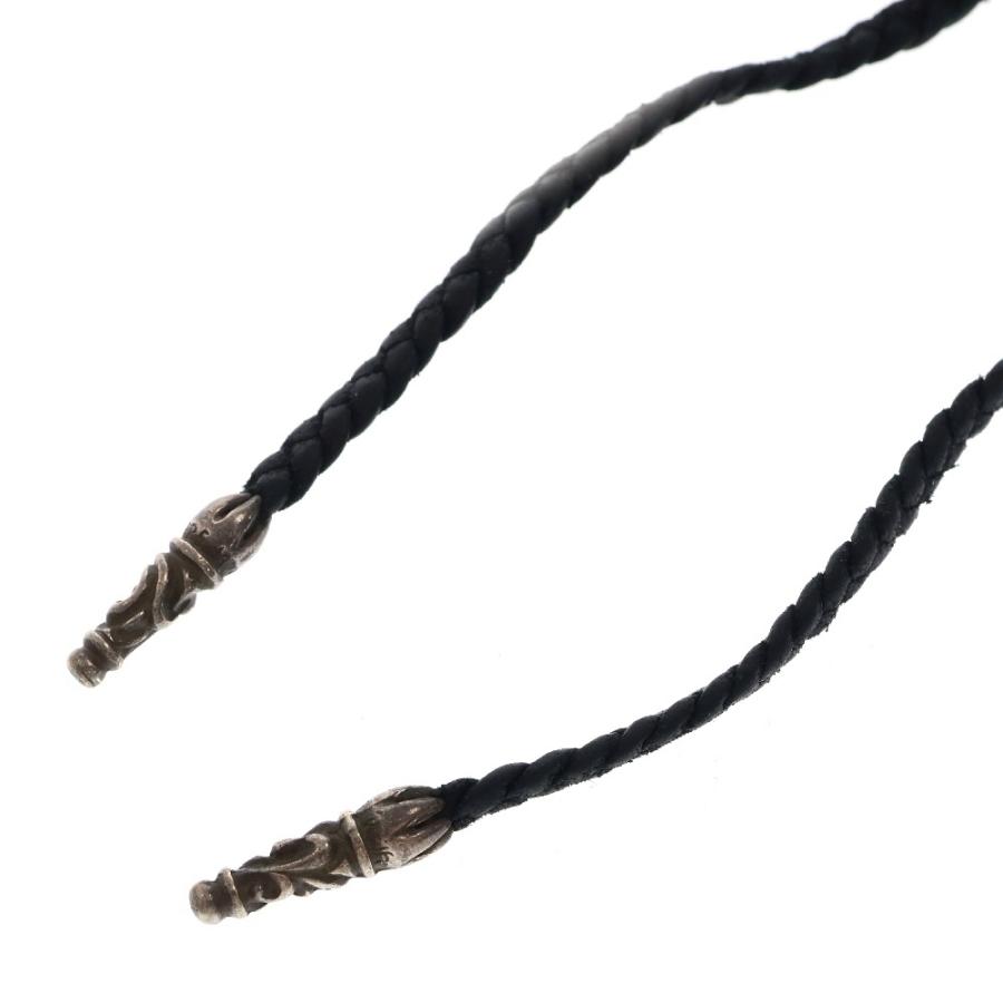 CHROME HEARTS クロムハーツ LEATHER BRAID スクロールチップ レザー  