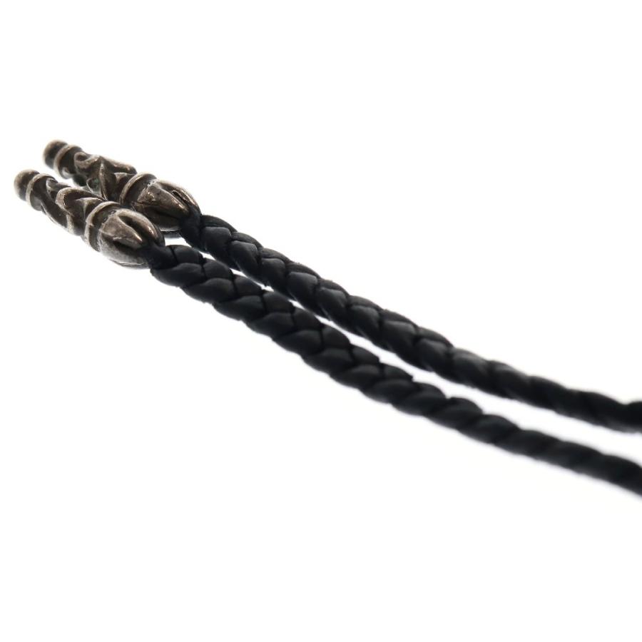CHROME HEARTS クロムハーツ LEATHER BRAID スクロールチップ CHROME HEARTS クロムハーツ LEATHER BRAID スクロールチップ