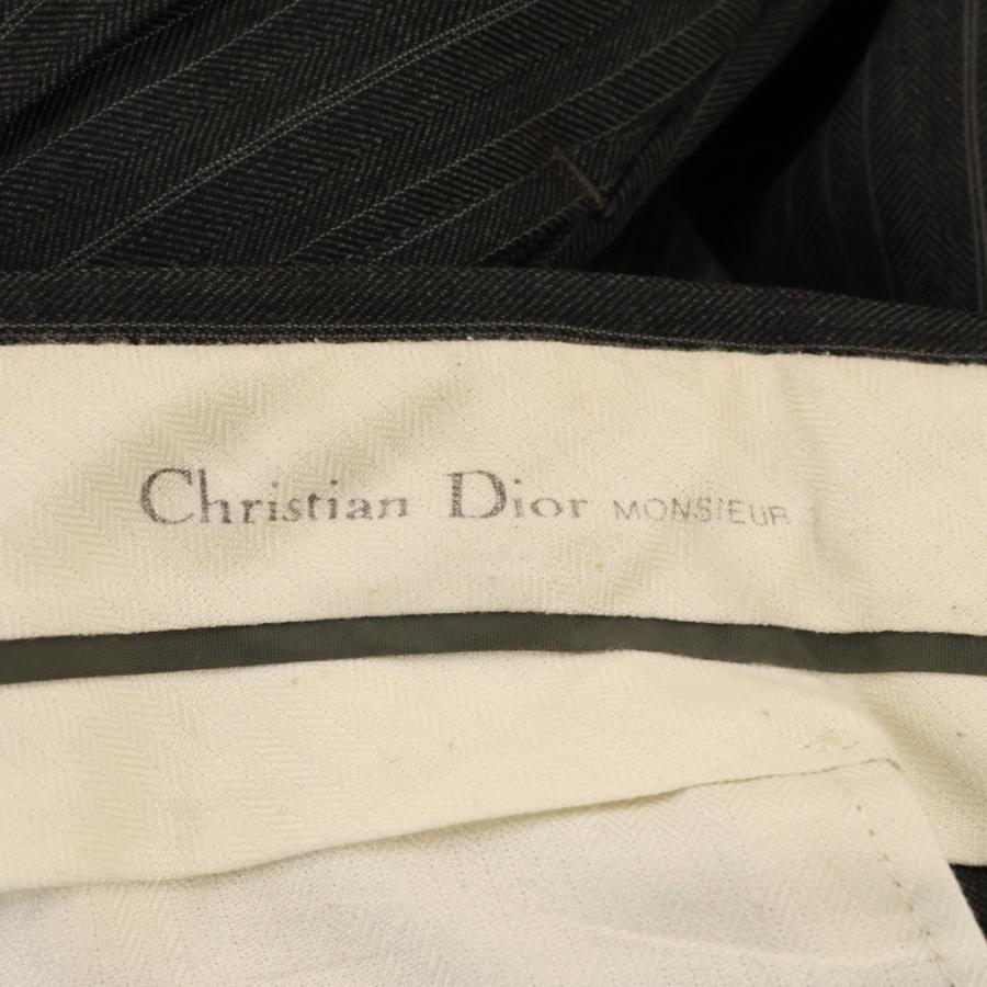 90s Christian Dior ツータック ワイドスラックス レーヨン 古着 80年代 クリスチャンディオール Christian Dior MONSIEUR