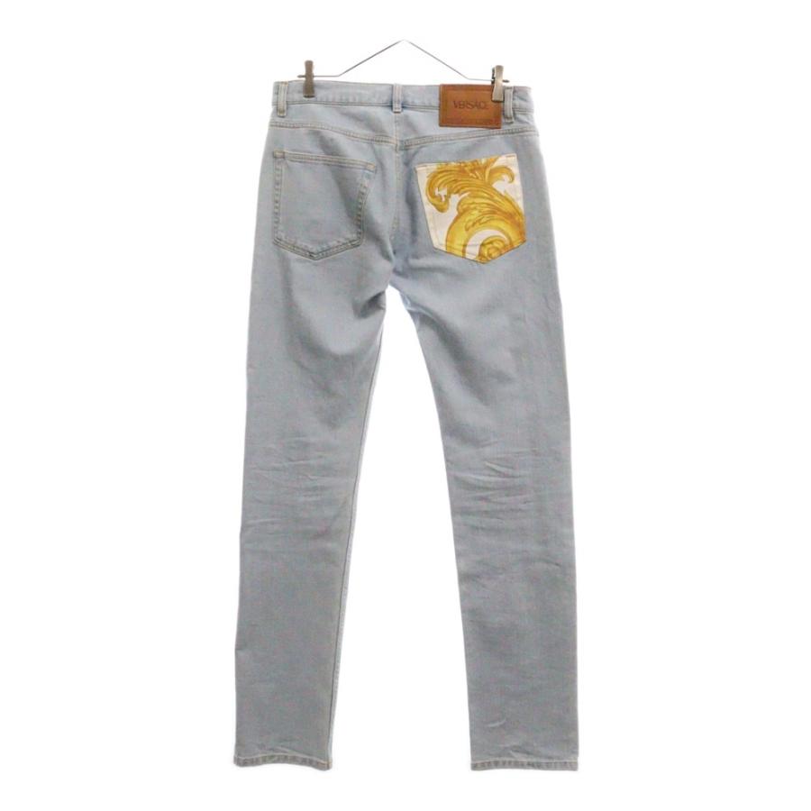VERSACE ヴェルサーチ STONE WASHED BLUE DENIM PANTS 1012261