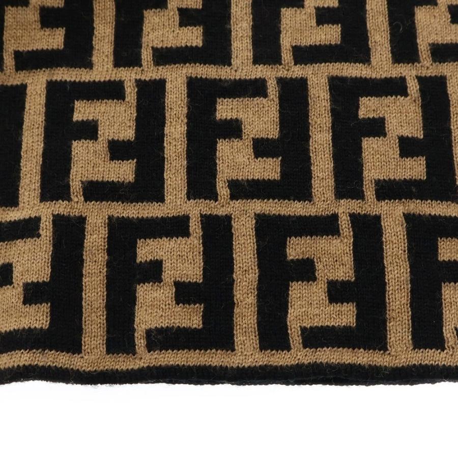 FENDI/ズッカ柄マフラー /ベージュ×ブラック 【公式通販】