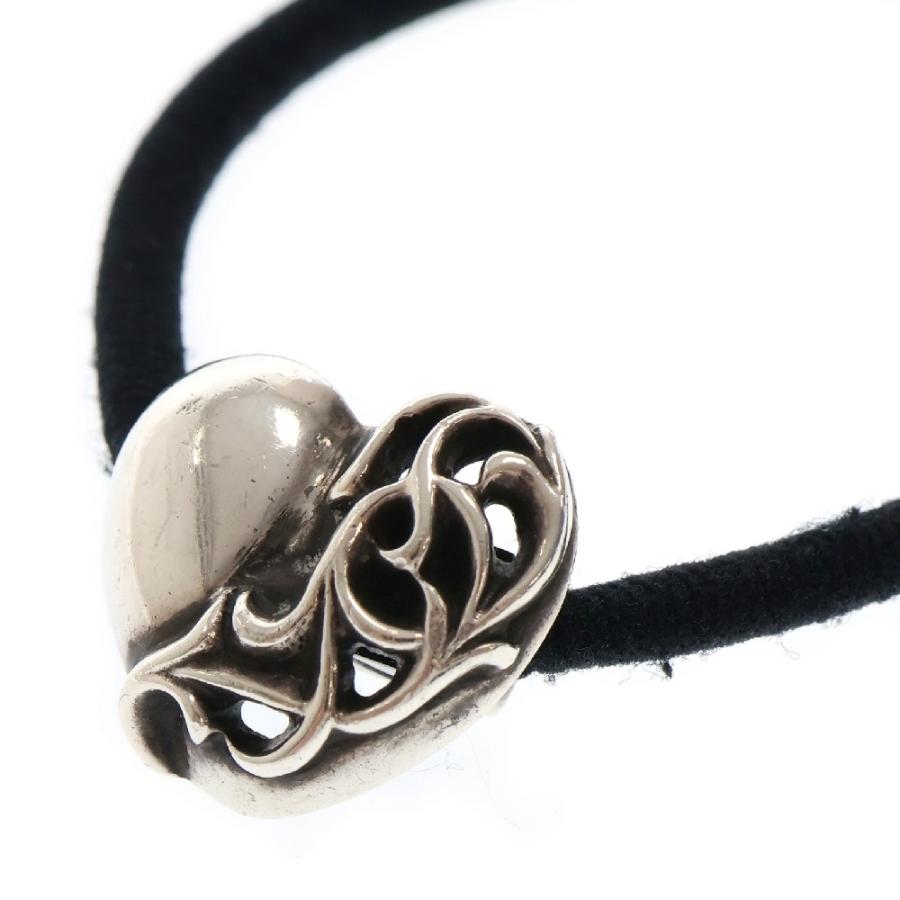 新品 CHROME HEARTS クロムハーツ ヘアバンド コンチョ ハート CHROME HEARTS クロムハーツ（原本有） HAIR BAND ハート ボタン