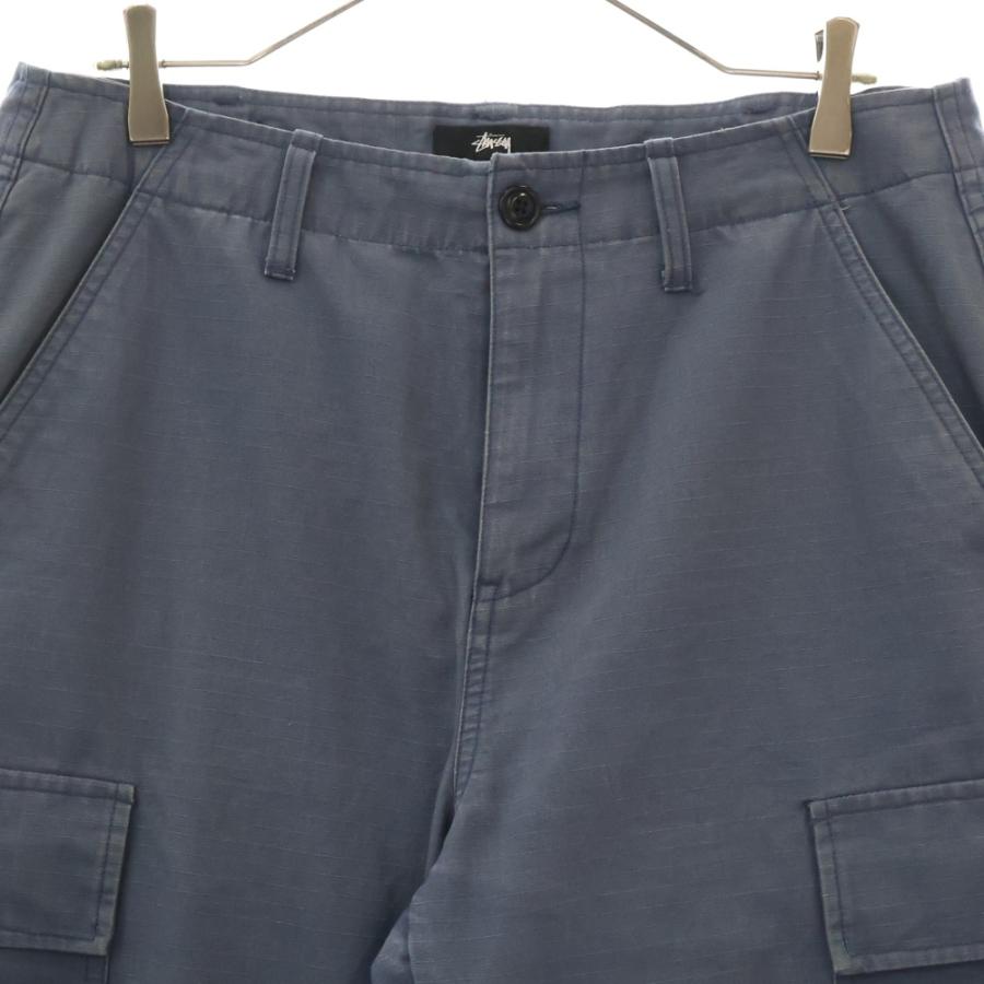 STUSSY Ripstop Surplus Cargo ブルーカーゴパンツ STUSSY Ripstop Surplus Cargo ブルーカーゴパンツ STUSSY