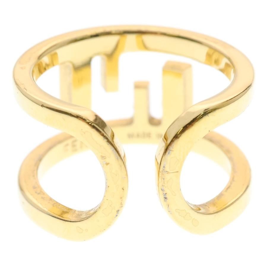 FENDI フェンディ オーロック FFバンド リング ゴールド 8AH319