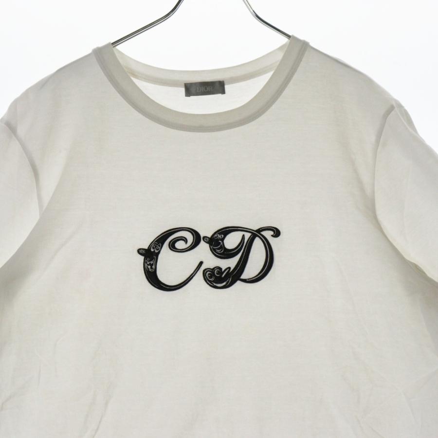 DIOR ディオール 21AW ×KENNY SCHARF Logo T-Shirt 193J697A0677