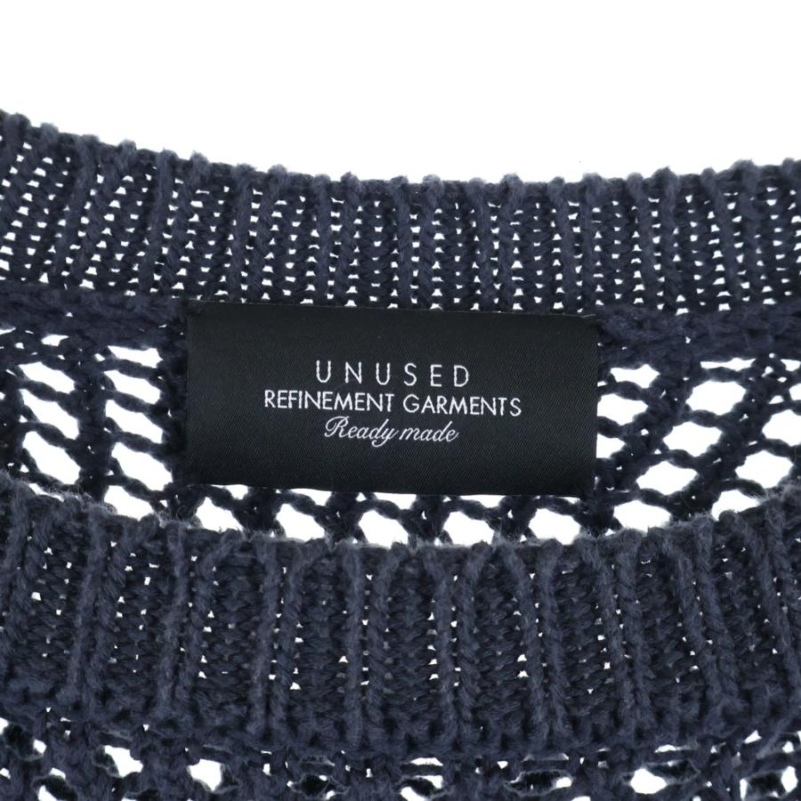 UNUSED（アンユーズド） 3G crew neck mesh knit メッシュニット