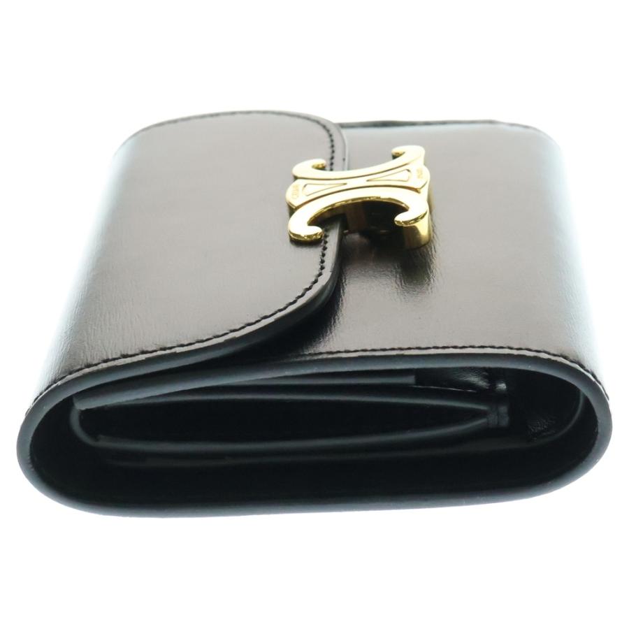 最終価格スモール フラップウォレット トリオンフ / シャイニーカーフスキン セリーヌ】スモール フラップウォレット トリオンフ / シャイニー