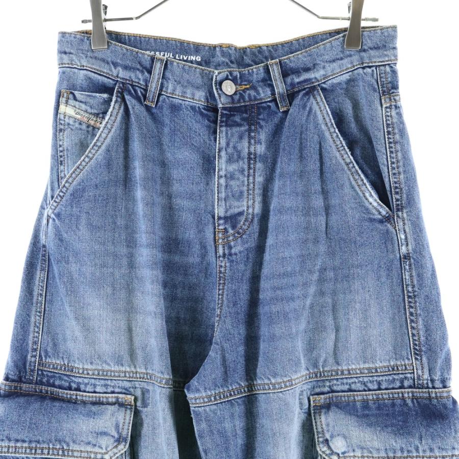 DIESEL D-SIRE カーゴパンツ 1996 D-Sire Women: Low waist, 90's cargo Jeans, Black | Diesel