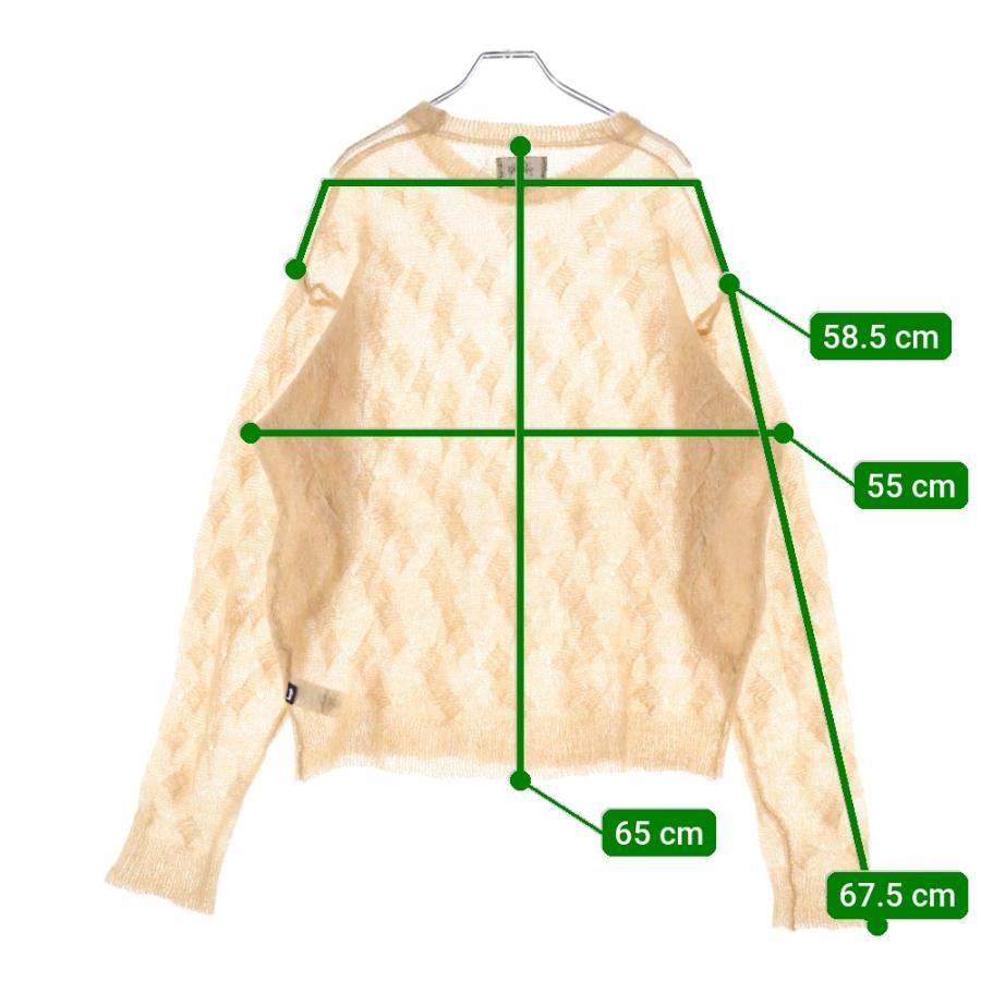 STUSSY（ステューシー） LOOSE KNIT CROSS CABLE SWEATER 117241